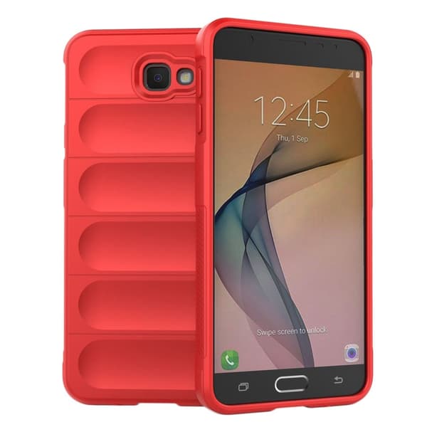 Blødt grebsformet cover til Samsung Galaxy J7 Prime / Samsung Galaxy On7 - Rød Red