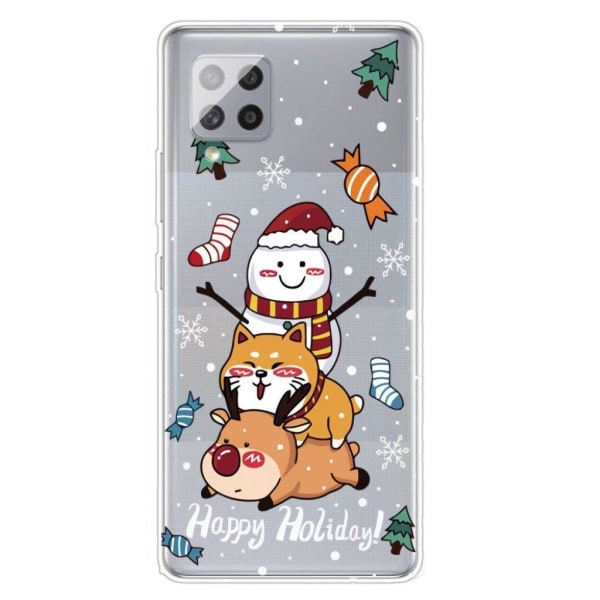 Christmas Samsung Galaxy A42 5G fodral - Happy Holiday multifärg