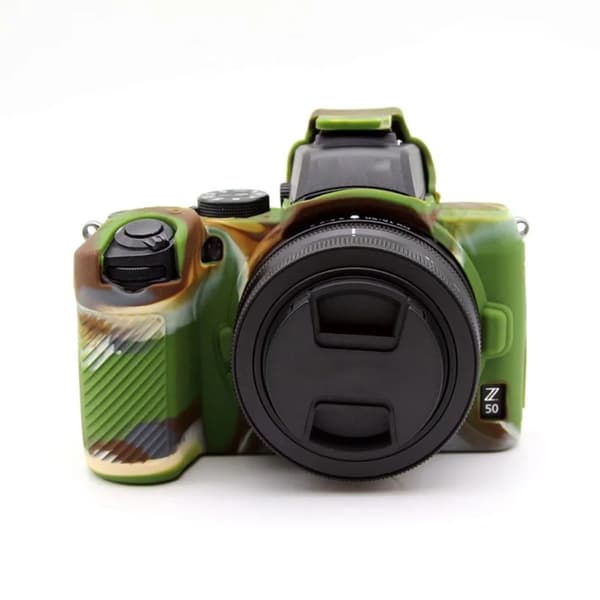 Nikon Z50 silikonisuojus - Naamiointi Green