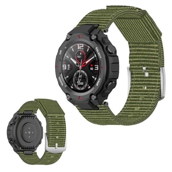 Amazfit T-Rex nylonvævet urrem - Militærgrøn Green