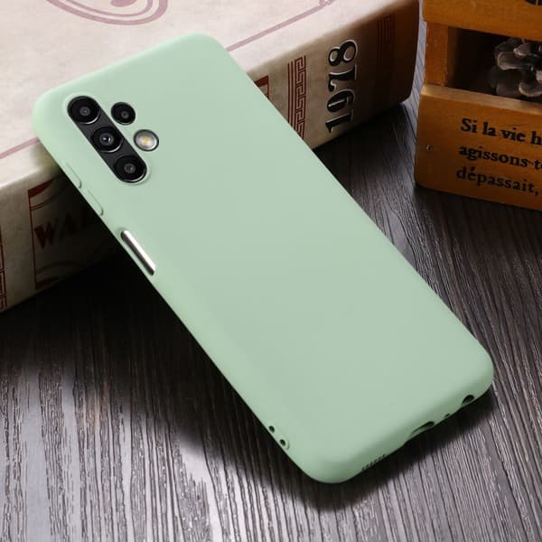 Matte Liquid Samsung Galaxy A13 4G silikone cover - Grøn Green