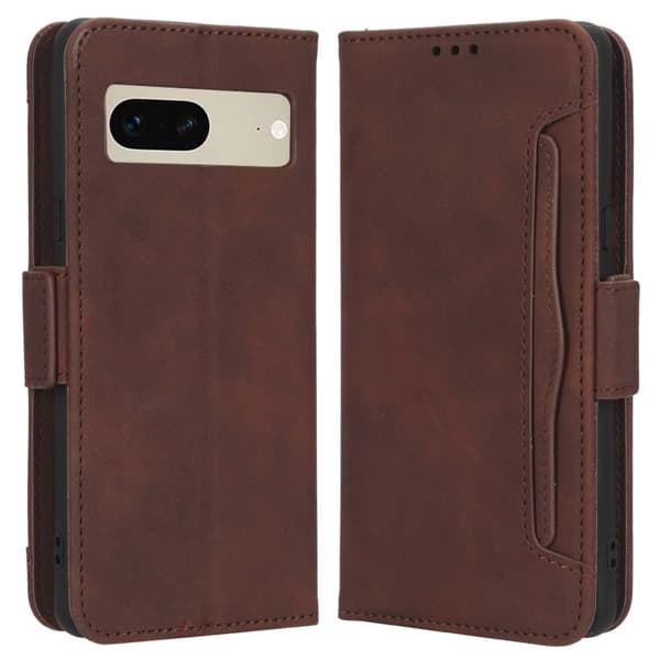 Moderni Nahkalaukku For Google Pixel 7 - Ruskea Brown
