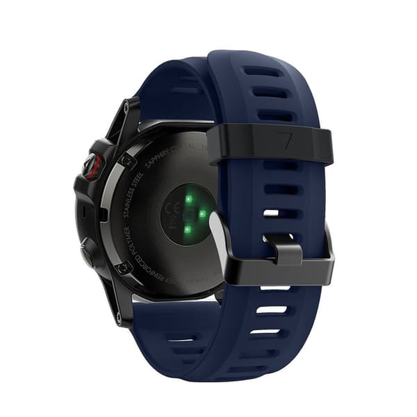 Garmin Fenix 5X / Fenix 3 silikon klockarmband - Mörkblå Blå