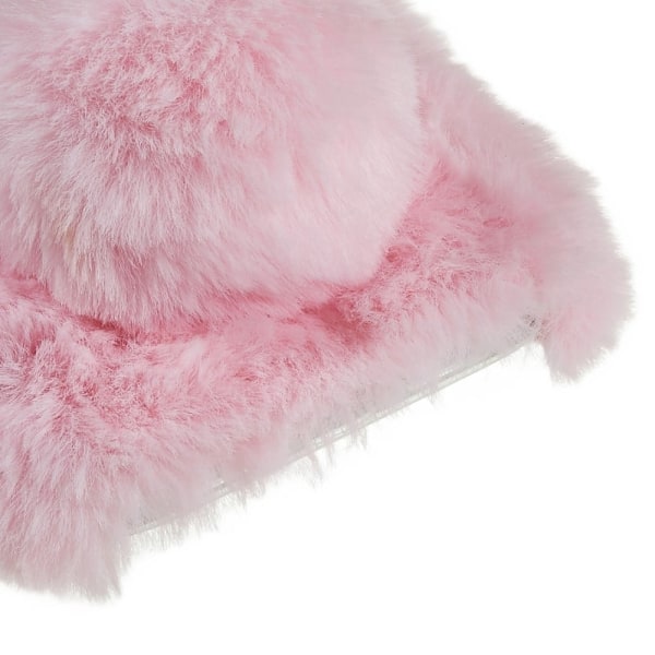 Fluffy Rabbit iPhone 14 skal - Rosa Rosa