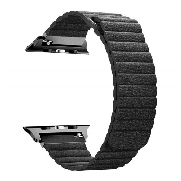 Apple Watch Series 4 40mm klockband av delat läder - Svart Svart