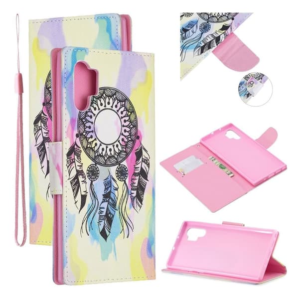 Wonderland  Samsung Galaxy Note 10 Pro flip kotelot - Unisieppari Pink