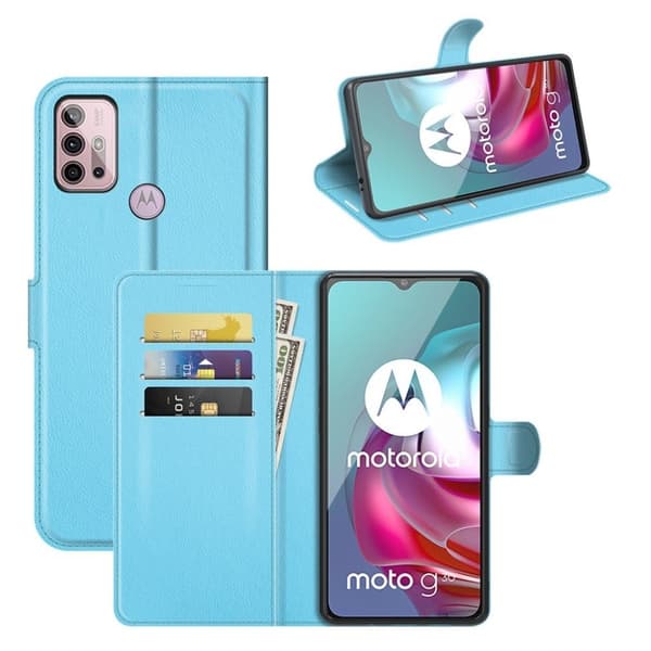 Classic Motorola Moto G30 / G10 Flippetui - Blå Blue