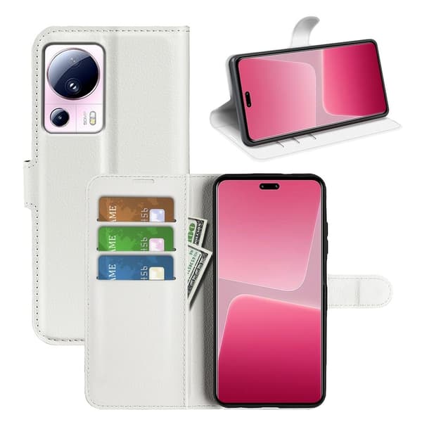 Classic Xiaomi Civi 2 / 13 Lite Flippetui - Hvit White