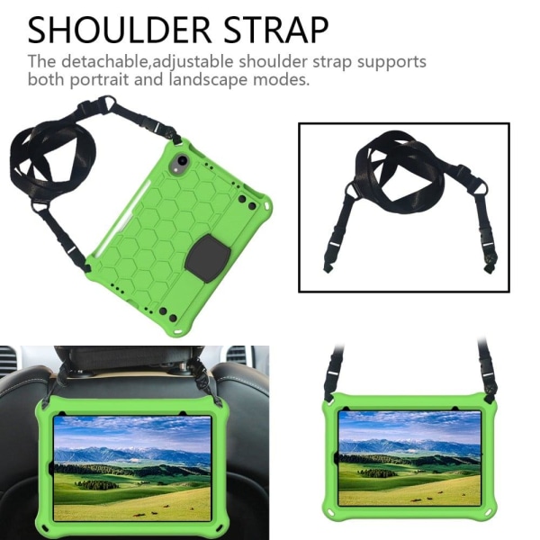 EVA-tabletskal med bikagestruktur og skulderrem iPad mini (2021) Green