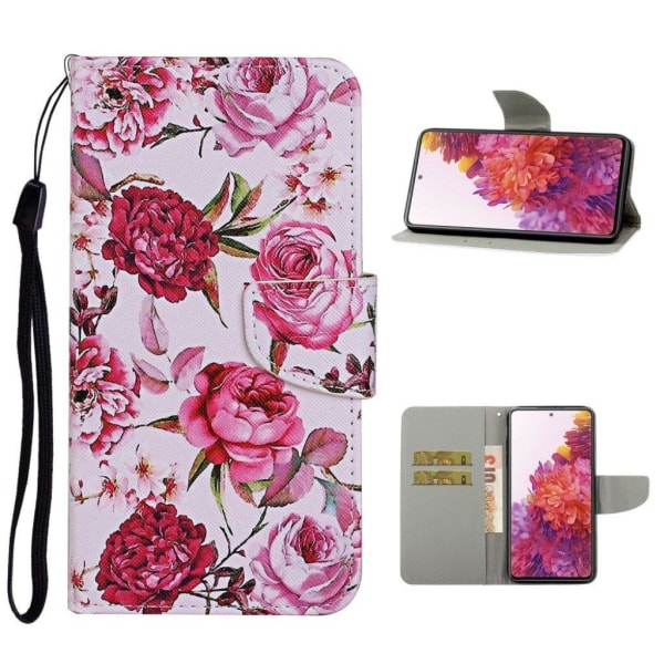 Wonderland Samsung Galaxy S20 FE 5G / Samsung Galaxy S20 FE flip kuoret - Kukkia Pink