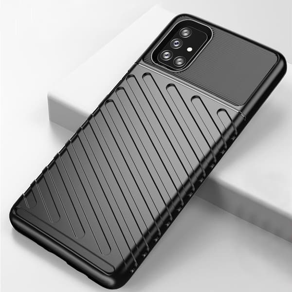 Thunder Samsung Galaxy M51 Etui - Svart Black