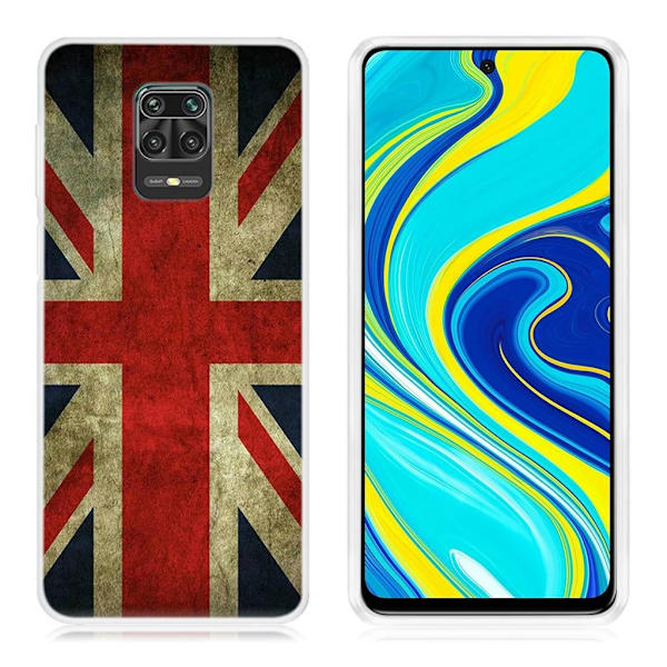 Deco Xiaomi Redmi Note 9 Pro / 9 Pro Max / Note 9S deksel - Retro britisk flagg Multicolor