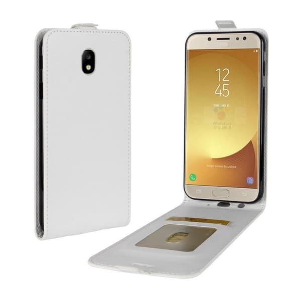 Samsung Galaxy J5 (2017) Etui laget av kunstlær og silikon – Hvit White