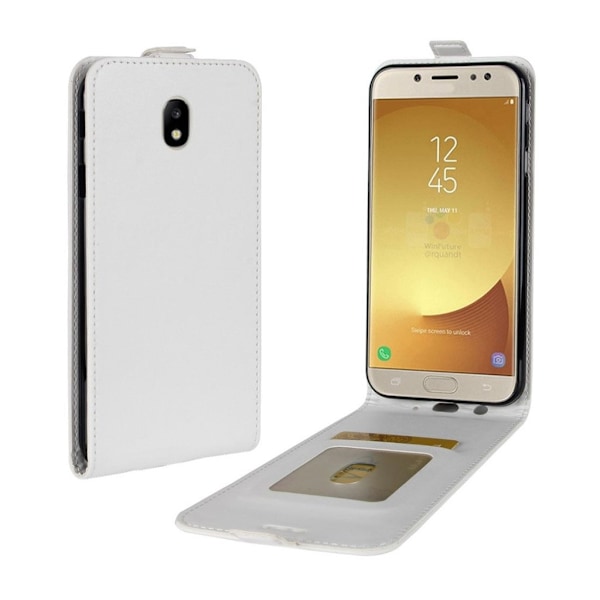Samsung Galaxy J5 (2017) Funktionelt og smart læder etui - Hvid White