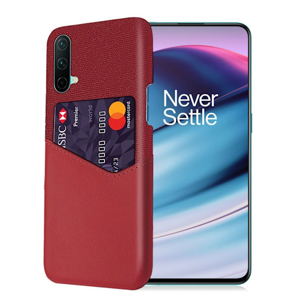 Bofink OnePlus Nord CE 5G skal med korthållare - Röd Röd