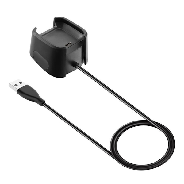 Fitbit Versa 2 USB-docka för snabb laddning Svart