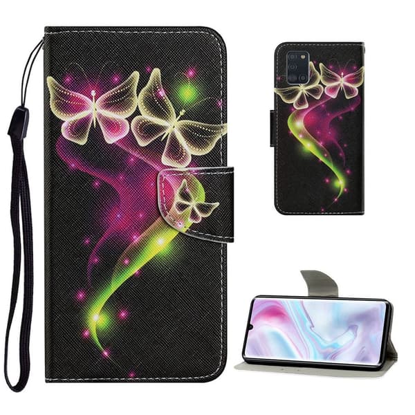 Wonderland Samsung Galaxy A31 Flippetui - Gul Sommerfugl Yellow
