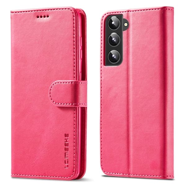 LC.Imeeke Samsung Galaxy S22 Flip Etui - Rød Red