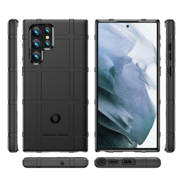 Rugged Shield Samsung Galaxy S23 Ultra skal - Svart Svart