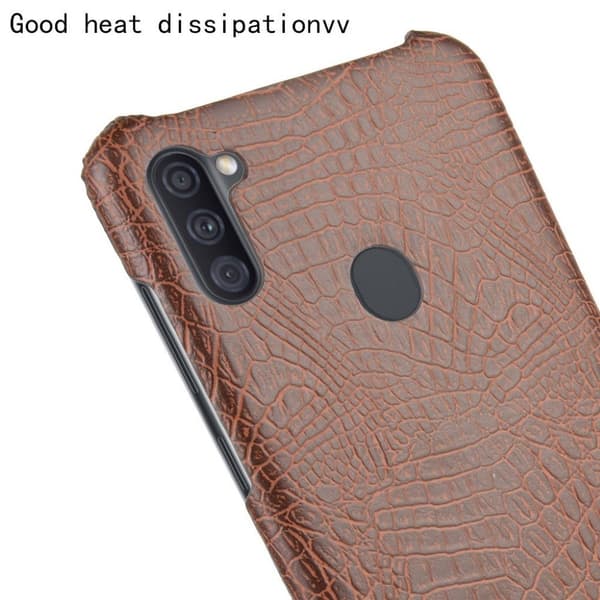 Croco Samsung Galaxy A11 deksel - Brun Brown