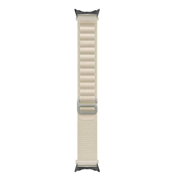 Google Pixel Watch-urrem i nylon med sort stik - Beige Brown