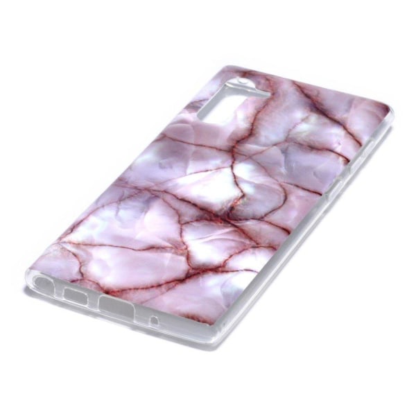 Marble Samsung Galaxy Note 10 cover - Veiny Rose Marble Pink