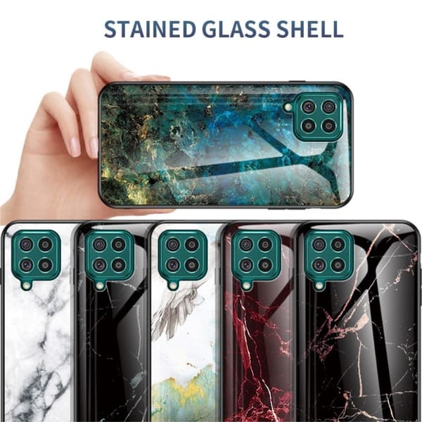 Fantasy Marble Samsung Galaxy F62 Deksel - Flying Due Klinkekule Multicolor