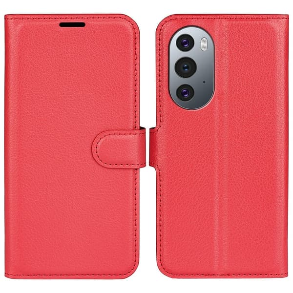 Classic Motorola Edge 30 Pro / Edge X30 Flippetui - Rød Red
