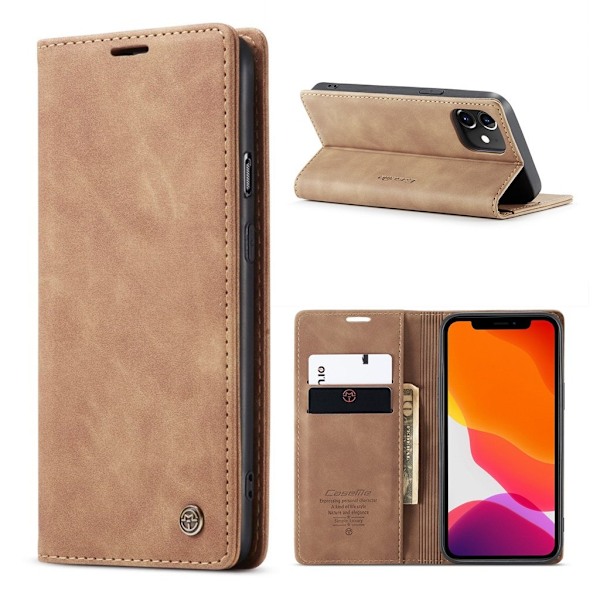 CaseMe vintage iPhone 12 Mini fodral - Brun Brun
