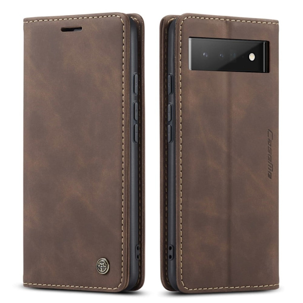 Etuime Google Pixel 6 Pro Vintage Etui - Kaffe Brown