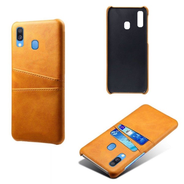 Dual Card cover - Samsung Galaxy A40 - Orange Orange
