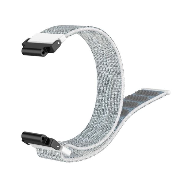 Garmin Forerunner 220 / 230 / 235 / 630 / 620 / 735 nylon ranneke - Hopea Silver grey