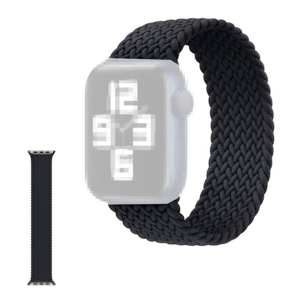 Apple Watch Series 6 / 5 44mm nylon urrem - Sort / Størrelse: L Black