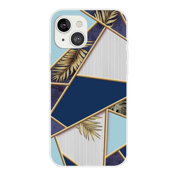 Marble design iPhone 14 Plus cover - Fragment Af Farve Og Vinranke Multicolor