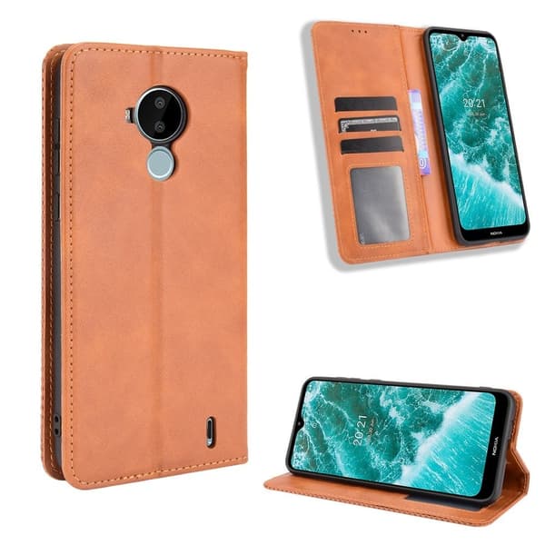 Bofink Vintage Nokia C30 Nahkakotelo - Ruskea Brown