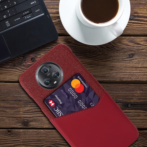 Bofink Honor Magic5 Pro Kredittkort Deksel - Rød Red
