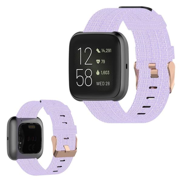 Fitbit Versa / Versa 2 / Blaze nylonkellonauha - Vaaleanvioletti Purple