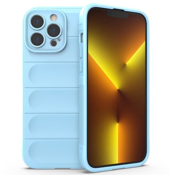 Deksel med mykt grep for iPhone 13 Pro Max - Babyblå Blue