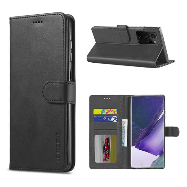 LC.Imeeke läder Samsung Galaxy Note 20 Ultra fodral - Svart Svart