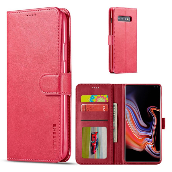 LC.IMEEKE Samsung Galaxy S10 Plus Flip Etui - Rose Red