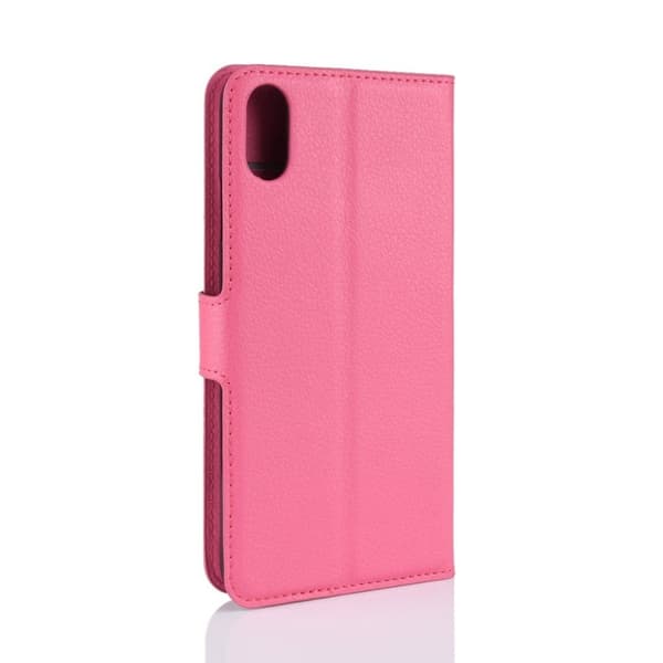 iPhone Xs Max beskyttelses deksel av behandlet kuskinn - rose Pink