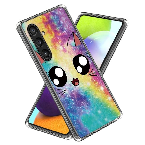 Deco Samsung Galaxy S24 deksel - Regnbuekatt Multicolor