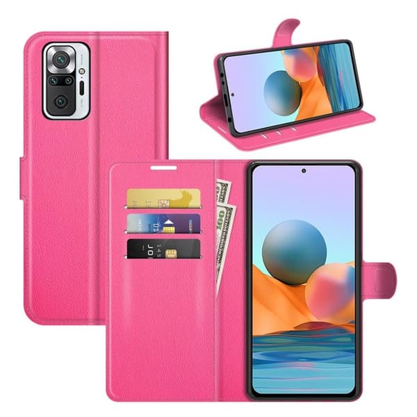 Classic Xiaomi Redmi Note 10 Pro Flippetui - Rose Pink