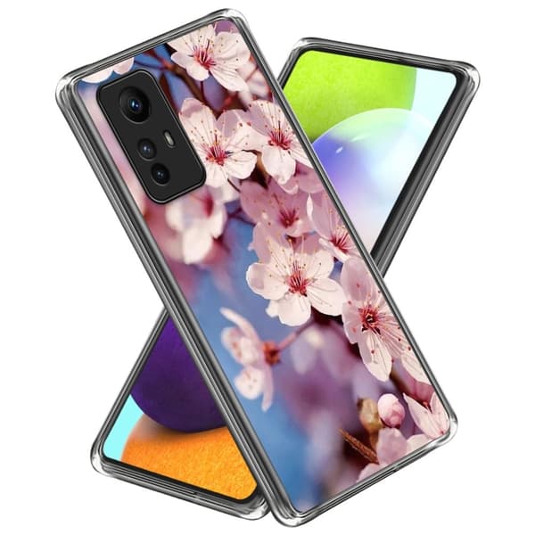 Deco Xiaomi Redmi Note 12S kotelot - Persikka Kukka Pink