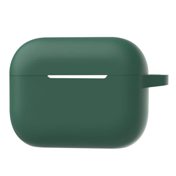 AirPods Pro 2 silikonfodral med ringspänne - Mörkgrön Grön