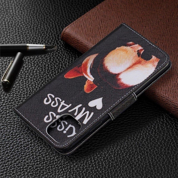 Wonderland iPhone 11 Pro Max flip etui - Kys Mig I Røven Black