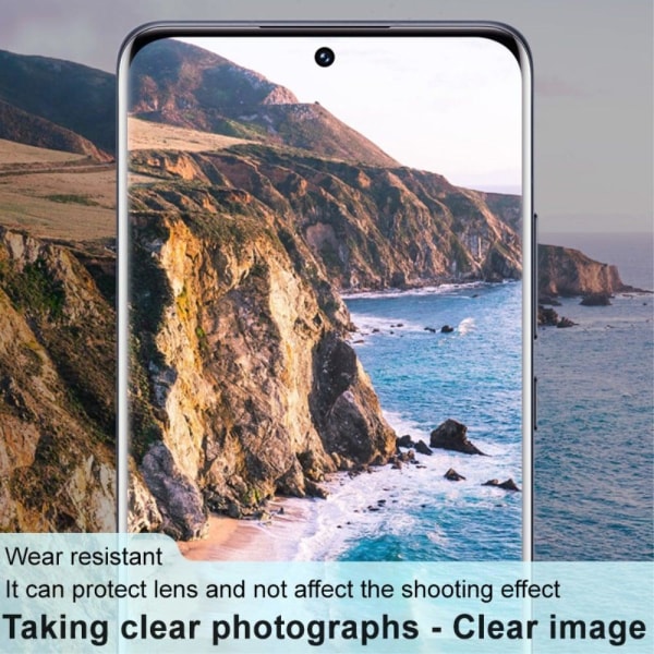 IMAK Xiaomi 12X / 12 HD linsfilm av härdat glas + linsskydd - Svart Transparent