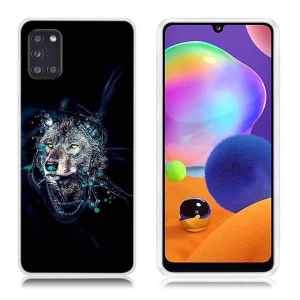 Deco Samsung Galaxy A31 Etui - Wolf Black