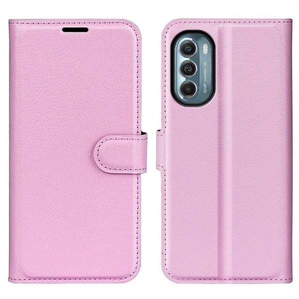 Classic Motorola Moto G (2022) flip kuoret - Pinkki Pink