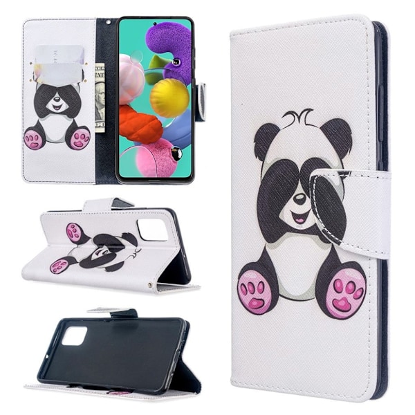 Wonderland Samsung Galaxy A51 etui – Sød Panda Multicolor